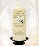 Rings & Pen Wedding Candles (Ivory) - Click to Zoom