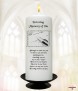 Rings & Pen Wedding Candles (White) - Click to Zoom