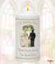 Together Forever Gold Wedding Candles (White) - Click to Zoom