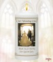 Church Door Gold Wedding Candles (White) - Click to Zoom