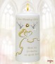 Two Hearts & Doves Gold Wedding Candles (White) - Click to Zoom