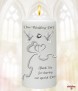 Two Hearts & Dove Wedding Candles (White) - Click to Zoom