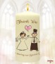Happy Ever After Wedding Candles (Ivory) - Click to Zoom