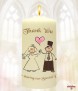 Happy Ever After - Blonde Wedding Candles (Ivory) - Click to Zoom