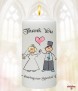 Happy Ever After - Blonde Wedding Candles (White) - Click to Zoom