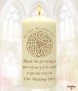 Claddagh Gold Wedding Candles (Ivory) - Click to Zoom