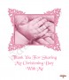 Baby Hands Pink Christening Favour (White) - Click to Zoom