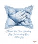 Baby Hands Blue Christening Favour (White) - Click to Zoom
