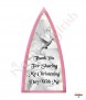 Irish Baby Blessing Pink Christening Favour (White) - Click to Zoom