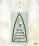 Irish Baby Blessing Green Christening Favour (White) - Click to Zoom