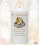 Wedding Gold Rings Wedding Candles (White) - Click to Zoom