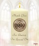 Celtic Sheild Wedding Candles (Ivory) - Click to Zoom