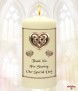 Celtic Heart Wedding Candles (Ivory) - Click to Zoom