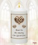Celtic Heart Gold Wedding Candles (White) - Click to Zoom