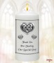 Celtic Heart Wedding Candles (White) - Click to Zoom