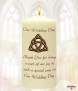 Trinity Knot Gold Wedding Candles (Ivory) - Click to Zoom