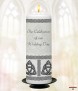 Trinity Knot Silver Wedding Candles (White) - Click to Zoom