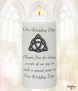 Trinity Knot Silver Wedding Candles (White) - Click to Zoom