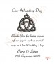 Trinity Knot Silver Wedding Candles (White) - Click to Zoom