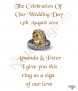 Wedding Gold Rings Wedding Candles (White) - Click to Zoom