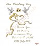 Two Hearts & Doves Gold Wedding Candles (White) - Click to Zoom