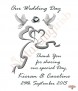 Two Hearts & Dove Wedding Candles (White) - Click to Zoom