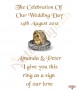 Wedding Gold Rings Wedding Candles (Ivory) - Click to Zoom