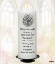 Claddagh Silver Wedding Candles (White) - Click to Zoom