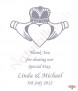 Claddagh Heart Silver Wedding Candles (Ivory) - Click to Zoom