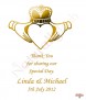 Claddagh Heart Wedding Candles (Ivory) - Click to Zoom