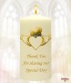 Claddagh Heart Wedding Candles (Ivory) - Click to Zoom