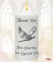 Love & Dove Silver Wedding Candles (White) - Click to Zoom