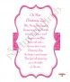 Scroll Pink Christening Candle (White/Ivory) - Click to Zoom