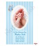 Butterfly Blue Christening Candle (White/Ivory) - Click to Zoom