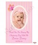 Butterfly and Photo Pink Christening Candle (White/Ivory) - Click to Zoom