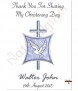 Dove Cross & Sheild Blue Christening Favour - Click to Zoom