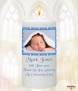 Elegant Frame and Photo Blue Christening Candle (White/Ivory) - Click to Zoom