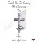 Cross & Fish Silver Christening Favour - Click to Zoom