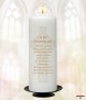 Holy Cross Gold Christening Candle (White/Ivory) - Click to Zoom