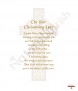 Holy Cross Gold Christening Candle (White/Ivory) - Click to Zoom