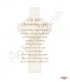 Holy Cross Gold Christening Candle (White/Ivory) - Click to Zoom