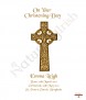 Holy Cross Gold Christening Candle (White/Ivory) - Click to Zoom