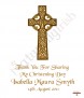 Holy Cross Gold Christening Candle (White/Ivory) - Click to Zoom
