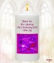 Modern BCC Pink Christening Candle (White/Ivory) - Click to Zoom