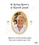 Gold Cross and Photo Memorial Candle (white/ivory) - Click to Zoom