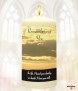 Sunset Memorial Candle (white/ivory) - Click to Zoom