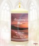 Beach Memorial Candle (white/ivory) - Click to Zoom