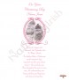 Vintage Pink Frame Shoes Christening Candle (White/Ivory) - Click to Zoom