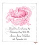 Pink Teddy in a Basket Christening Favour (White) - Click to Zoom