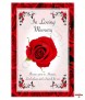 Red Roses Memorial Candle (white/ivory) - Click to Zoom
